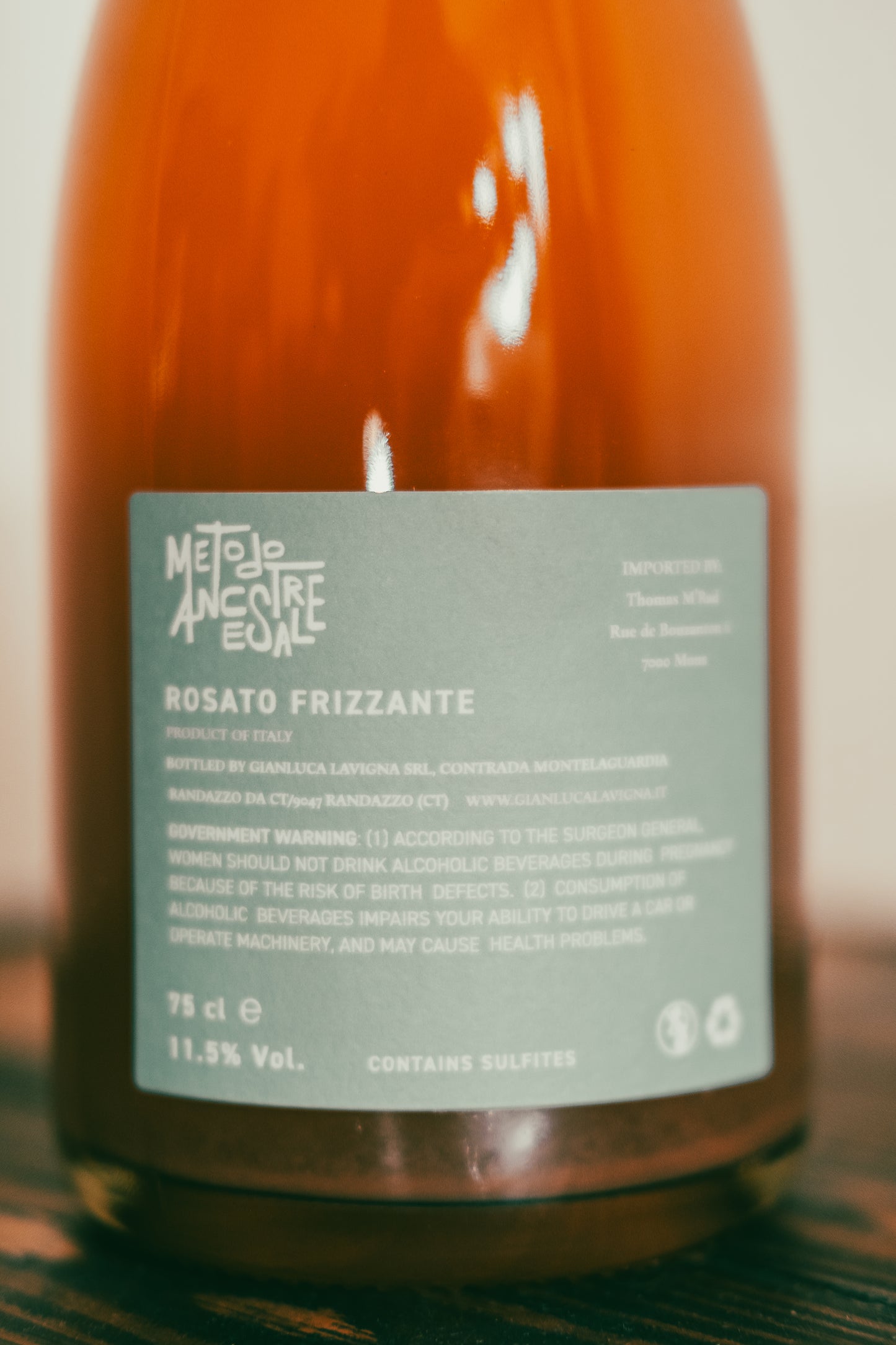 Gianluca Lavigna - Metodo Ancestrale – Vino Frizzante Rosato